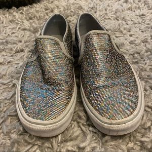 Grey/ Multicolor Sparkle Vans
